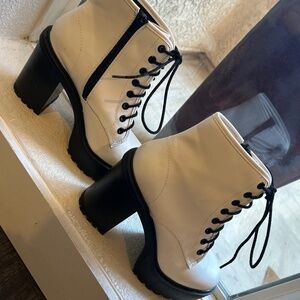 White Platform Boots